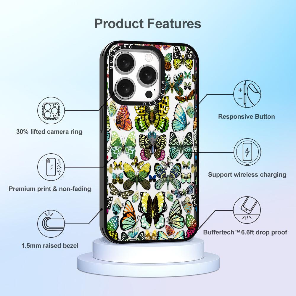 Butterflies Phone Case - iPhone 15 Pro Case - MOSNOVO