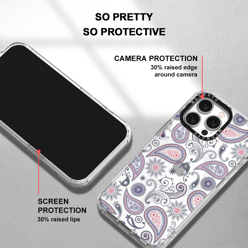 Paisley Phone Case - iPhone 15 Pro Max Case - MOSNOVO