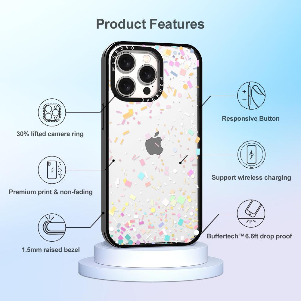 Confetti Phone Case - iPhone 15 Pro Max Case - MOSNOVO