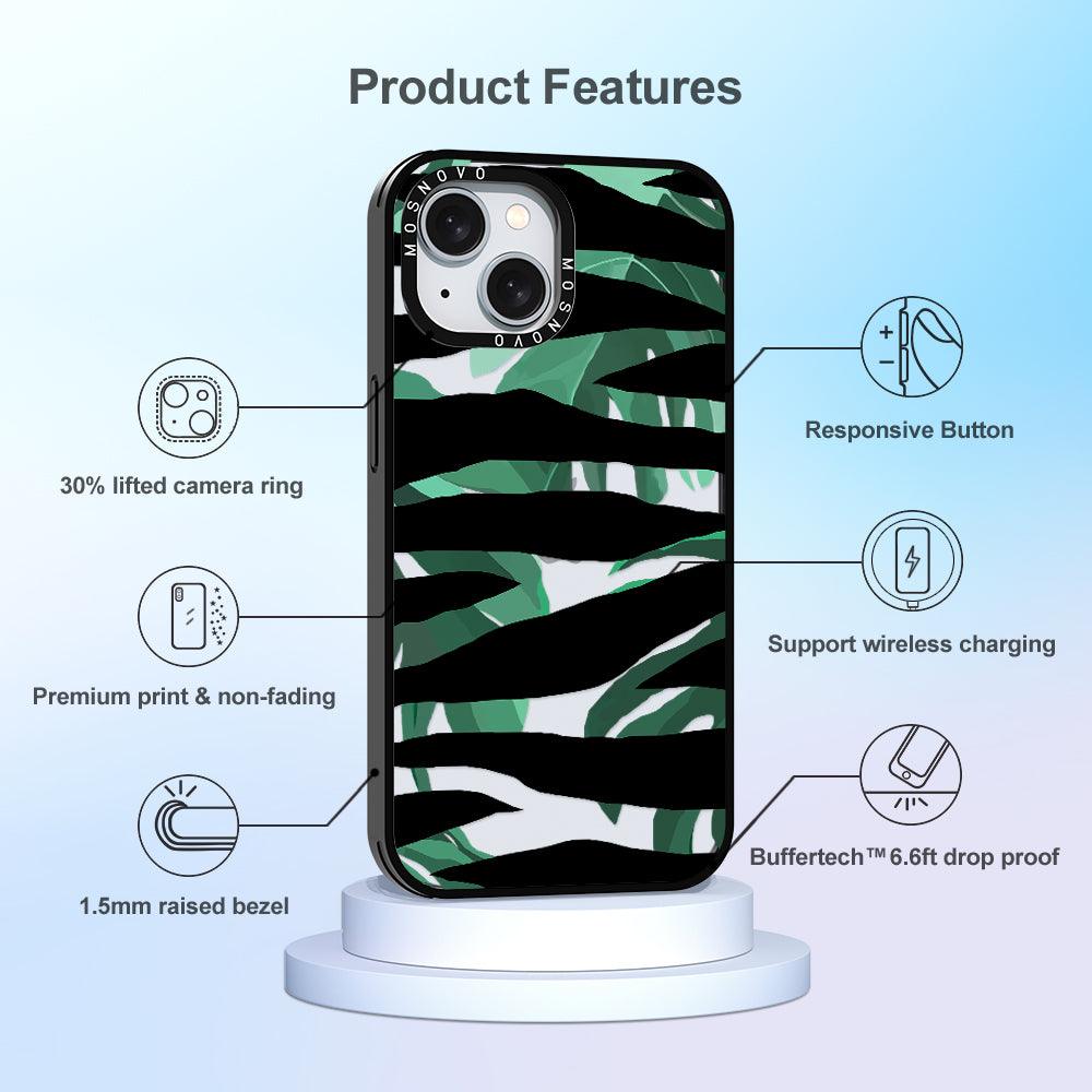 Wild Zebra Phone Case - iPhone 15 Plus Case - MOSNOVO