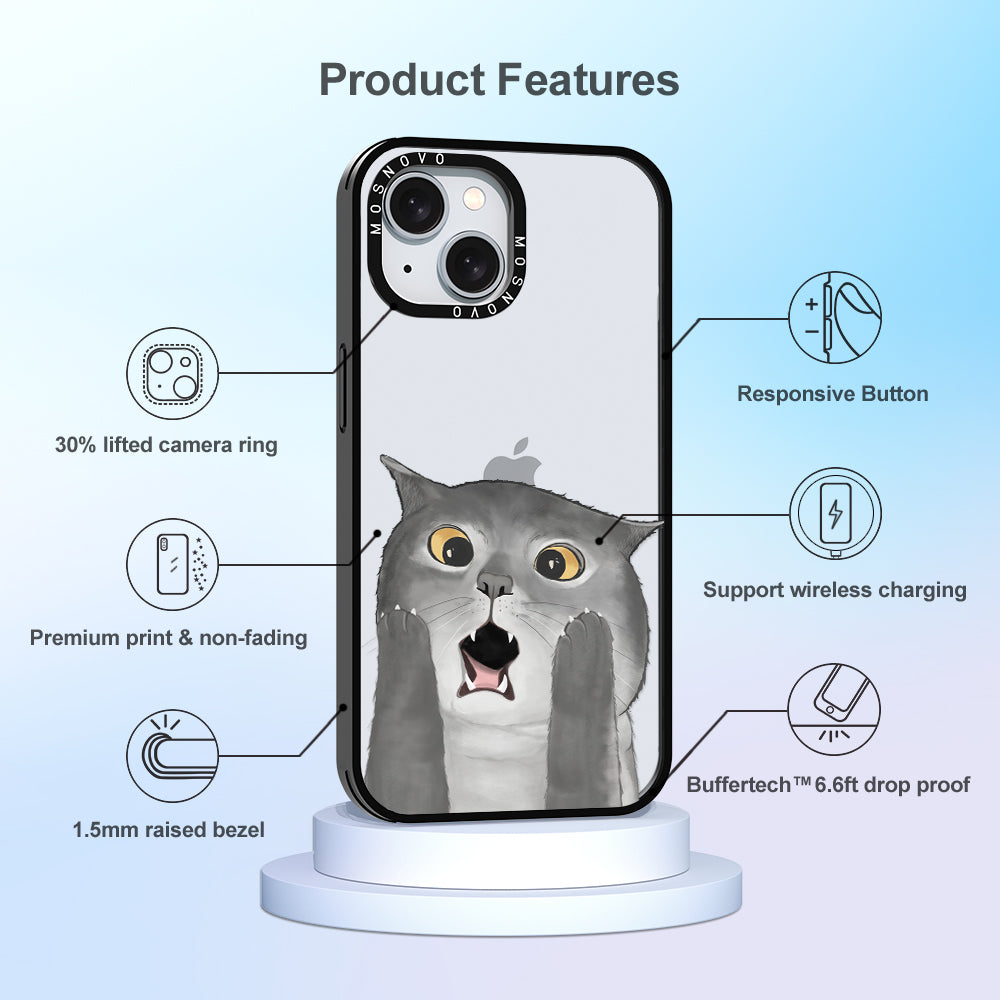 OMG Cat Phone Case - iPhone 15 Case - MOSNOVO