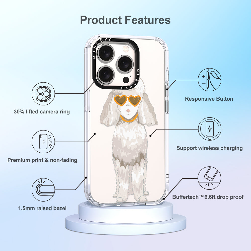 Poodle Phone Case - iPhone 15 Pro Case - MOSNOVO