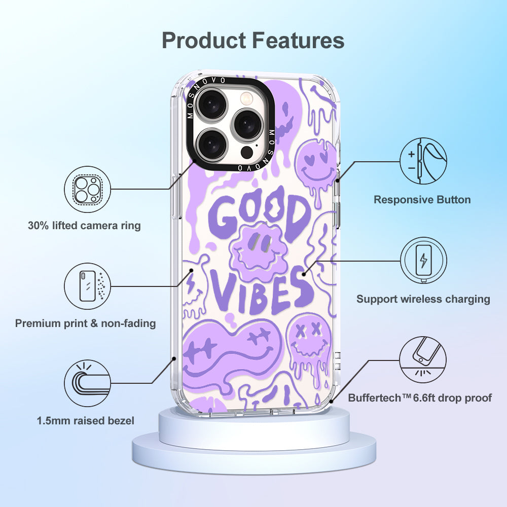 Good Vibes Phone Case - iPhone 15 Pro Max Case - MOSNOVO