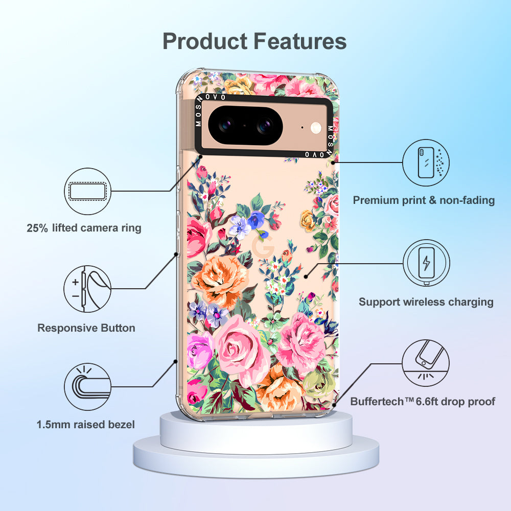 Flower Garden Phone Case - Google Pixel 8 Case - MOSNOVO