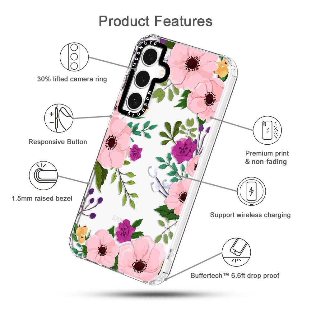 Watercolor Floral Phone Case - Samsung Galaxy S23 FE Case