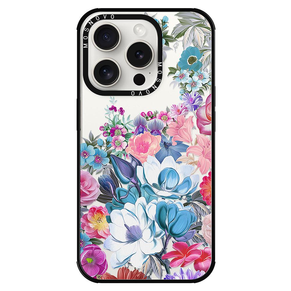 Magnolia Flower Phone Case - iPhone 15 Pro Case - MOSNOVO