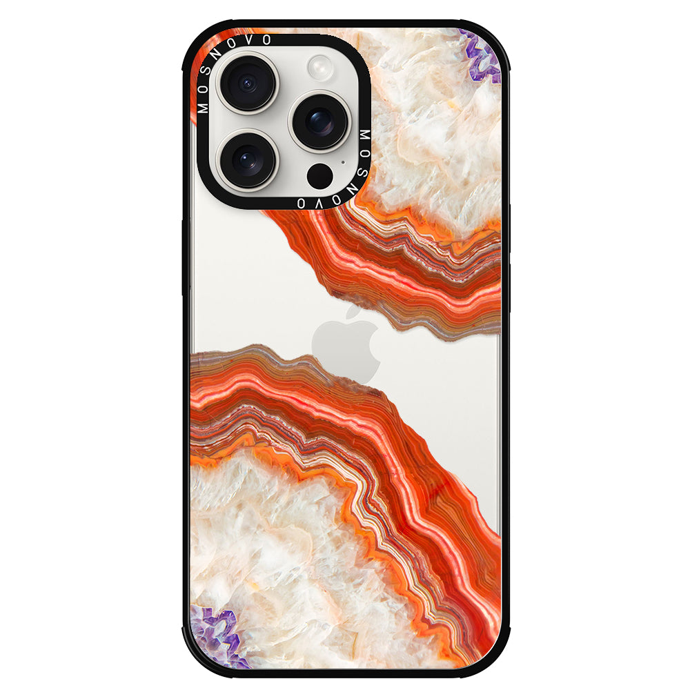 Agate Red Phone Case - iPhone 15 Pro Max Case - MOSNOVO