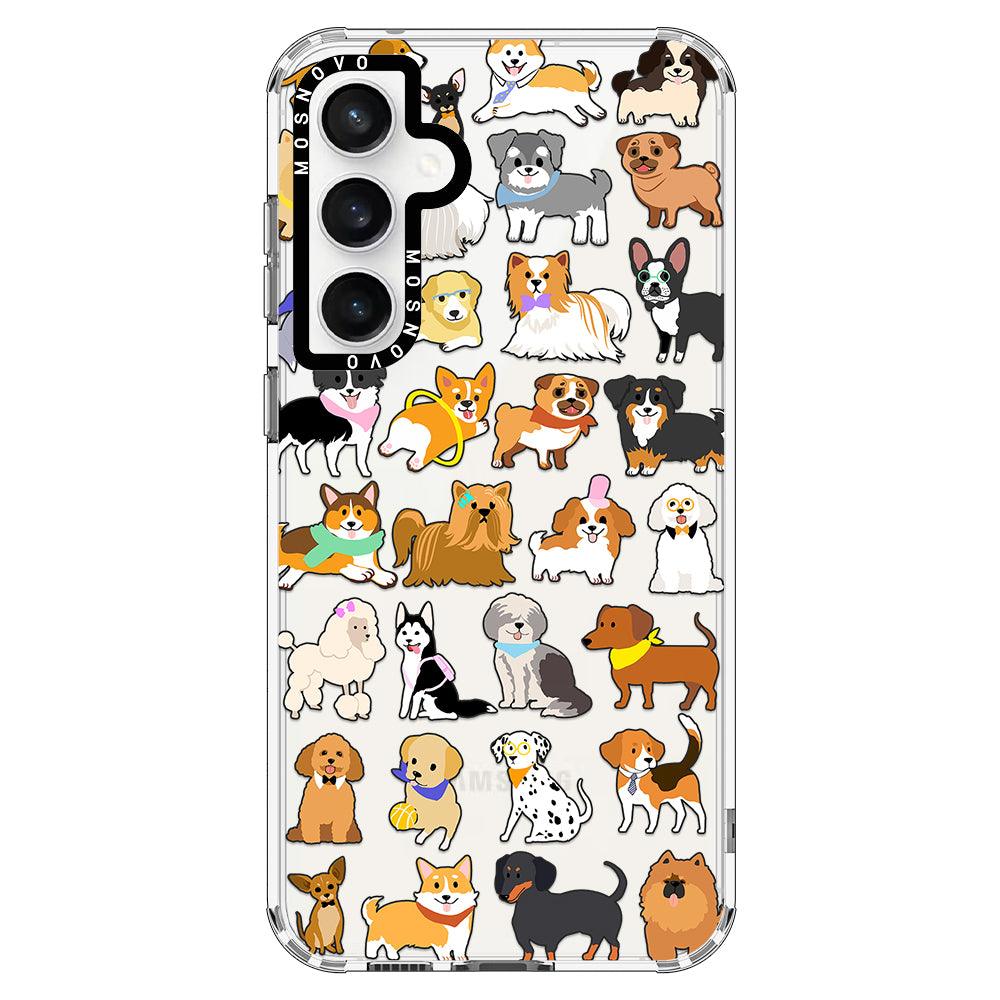 Cute Dogs Phone Case - Samsung Galaxy S23 FE Case