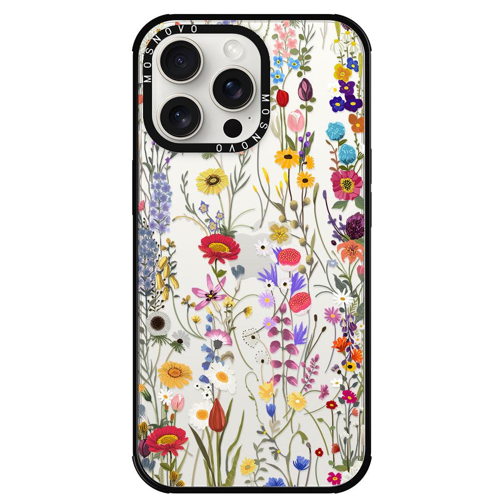 Summer Meadow Phone Case - iPhone 15 Pro Max Case - MOSNOVO