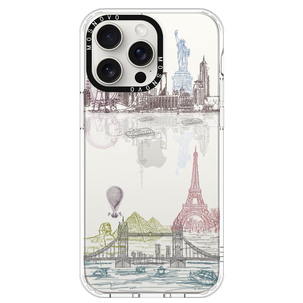 The World City Phone Case - iPhone 15 Pro Max Case - MOSNOVO