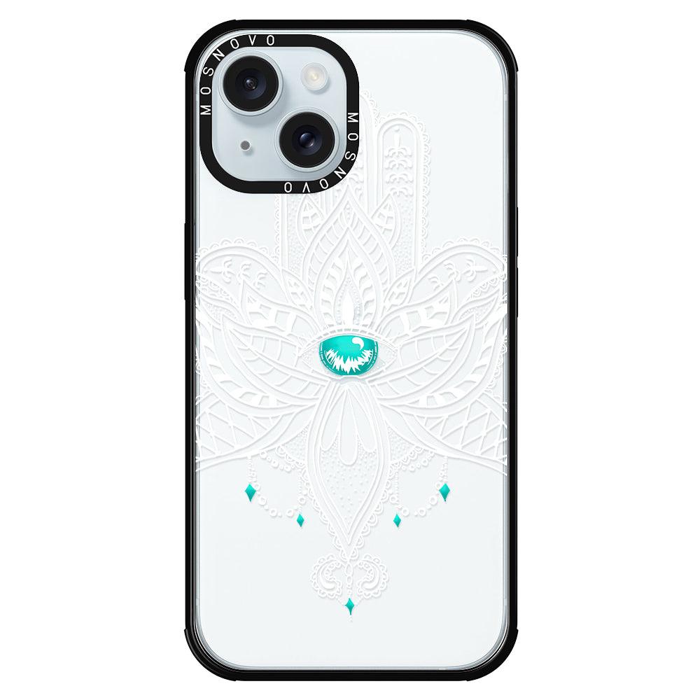 Hamsa Hand Phone Case - iPhone 15 Case - MOSNOVO