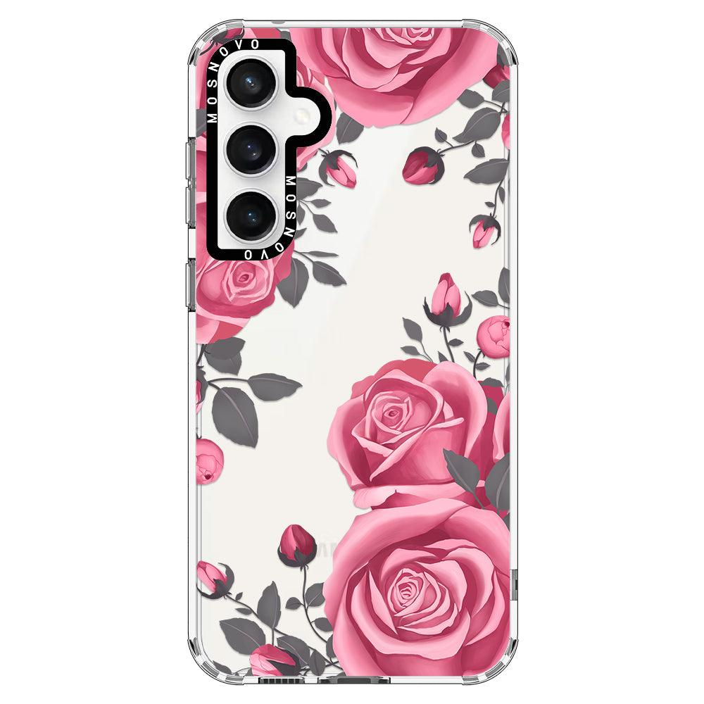 Viva Magenta Flower Phone Case - Samsung Galaxy S23 FE Case