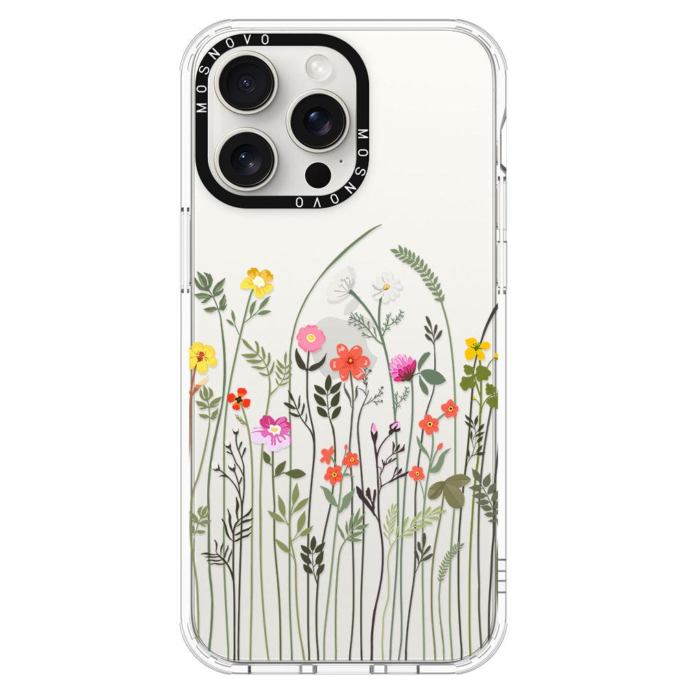 Spring Wildflower Phone Case - iPhone 15 Pro Max Case - MOSNOVO