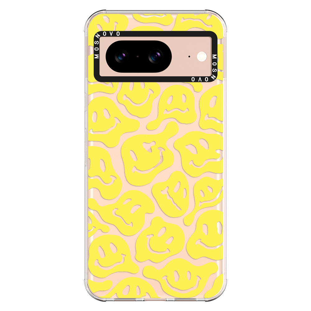 Melted Yellow Smiles Face Phone Case - Google Pixel 8 Case - MOSNOVO