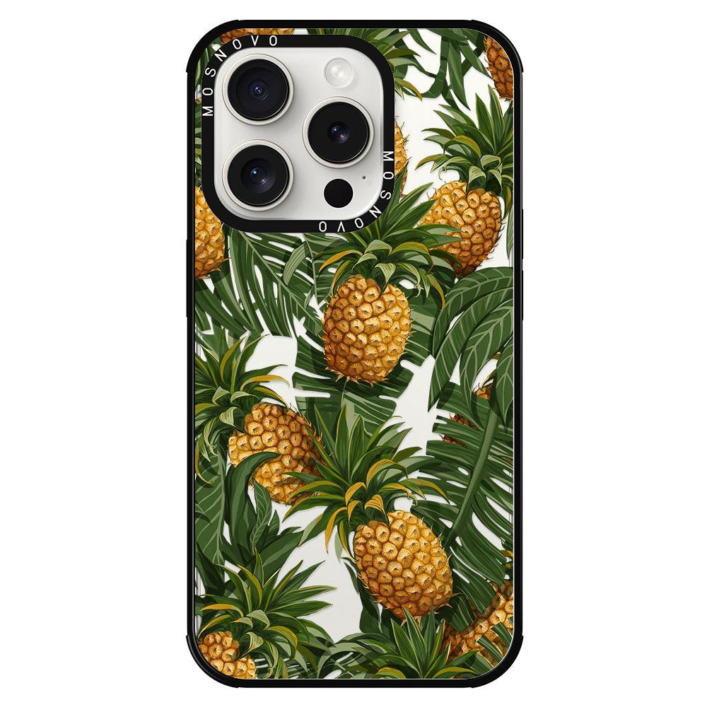 Pineapple Botany Phone Case - iPhone 15 Pro Case - MOSNOVO