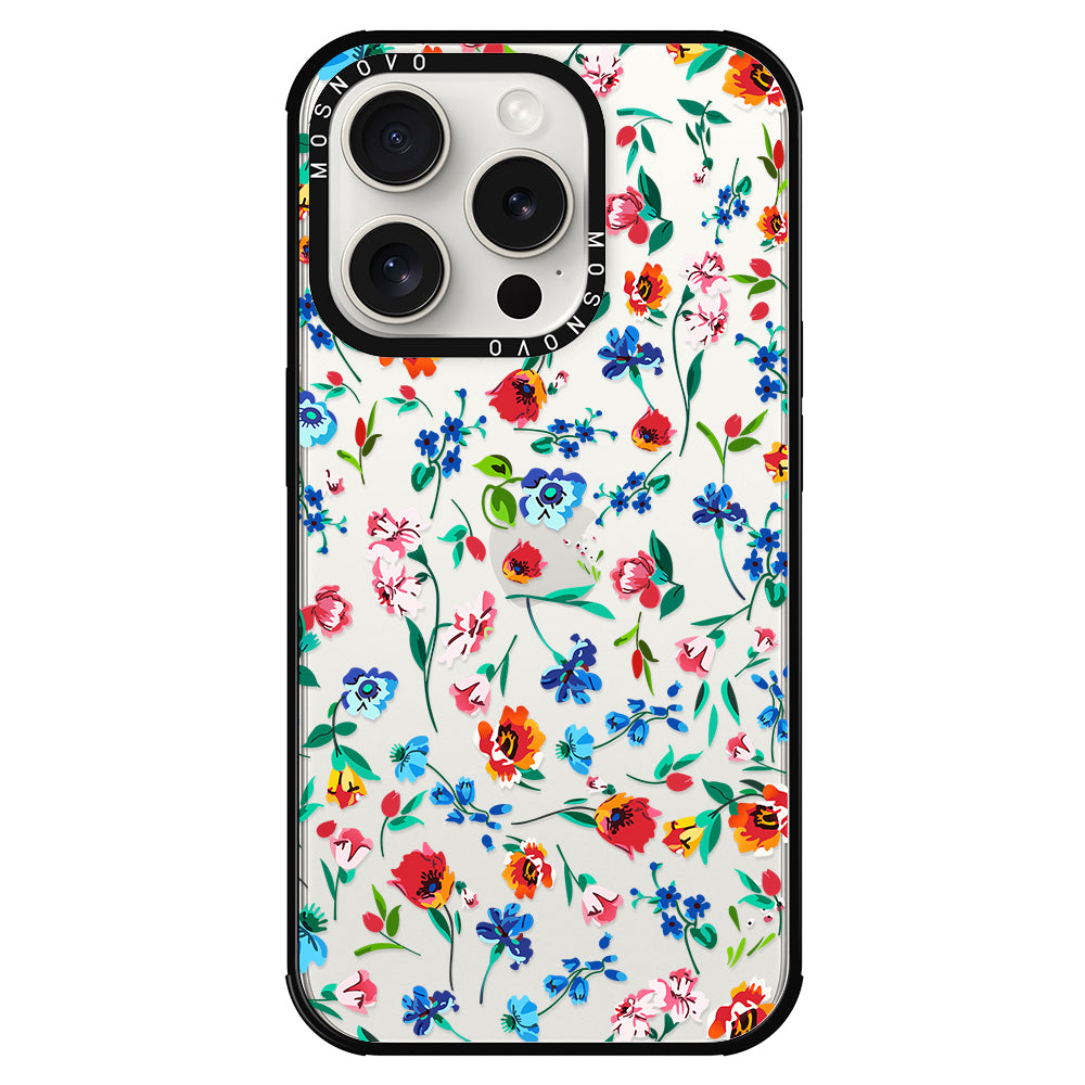 Little Wild Flower Phone Case - iPhone 15 Pro Case - MOSNOVO