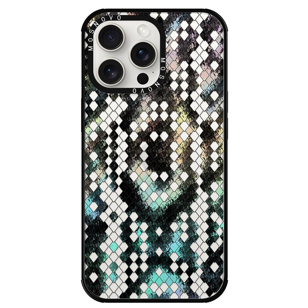 Rainbow Snake Print Phone Case - iPhone 15 Pro Max Case - MOSNOVO