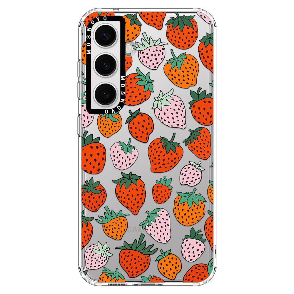 Cute Strawberry Phone Case - Samsung Galaxy S24 Case - MOSNOVO