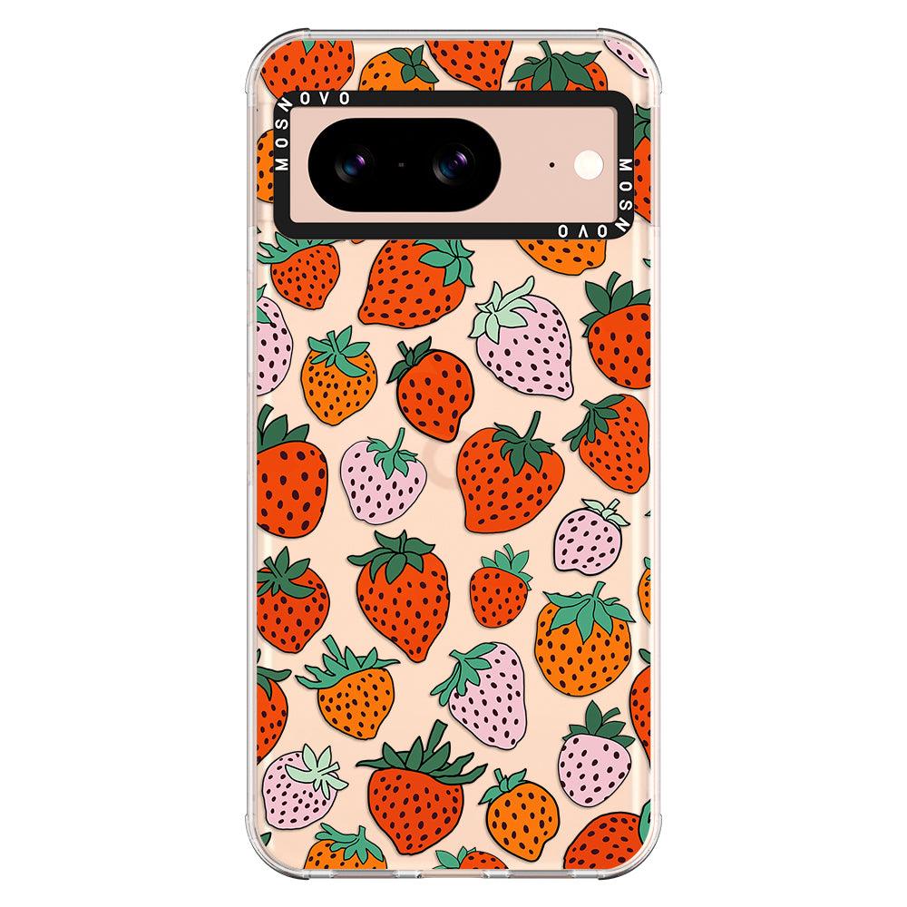 Cute Strawberry Phone Case - Google Pixel 8 Case - MOSNOVO