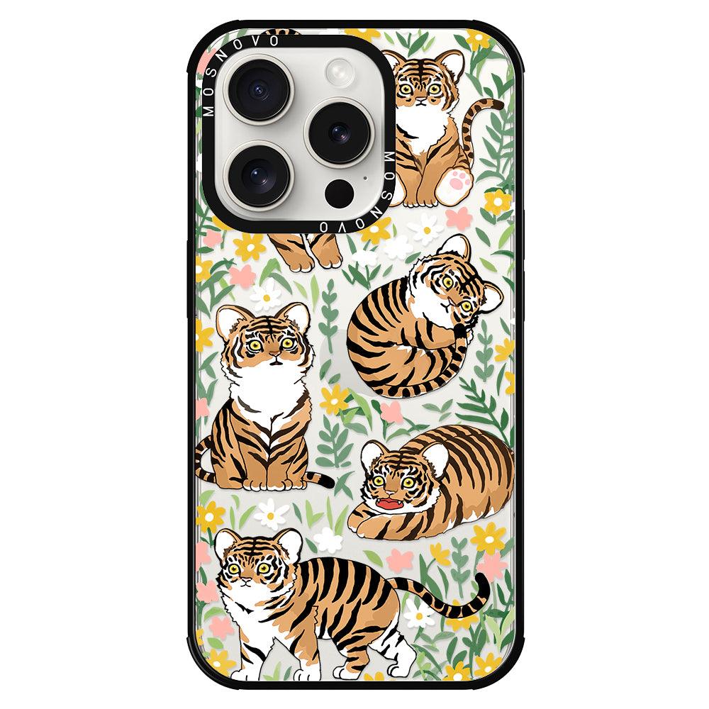 Cute Tiger Phone Case - iPhone 15 Pro Case - MOSNOVO