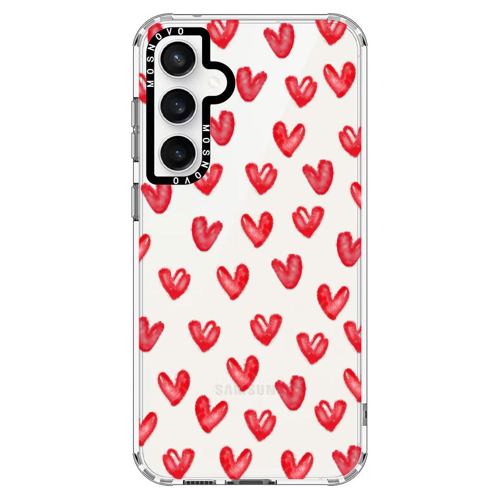 Cute Little Hearts Phone Case - Samsung Galaxy S23 FE Case