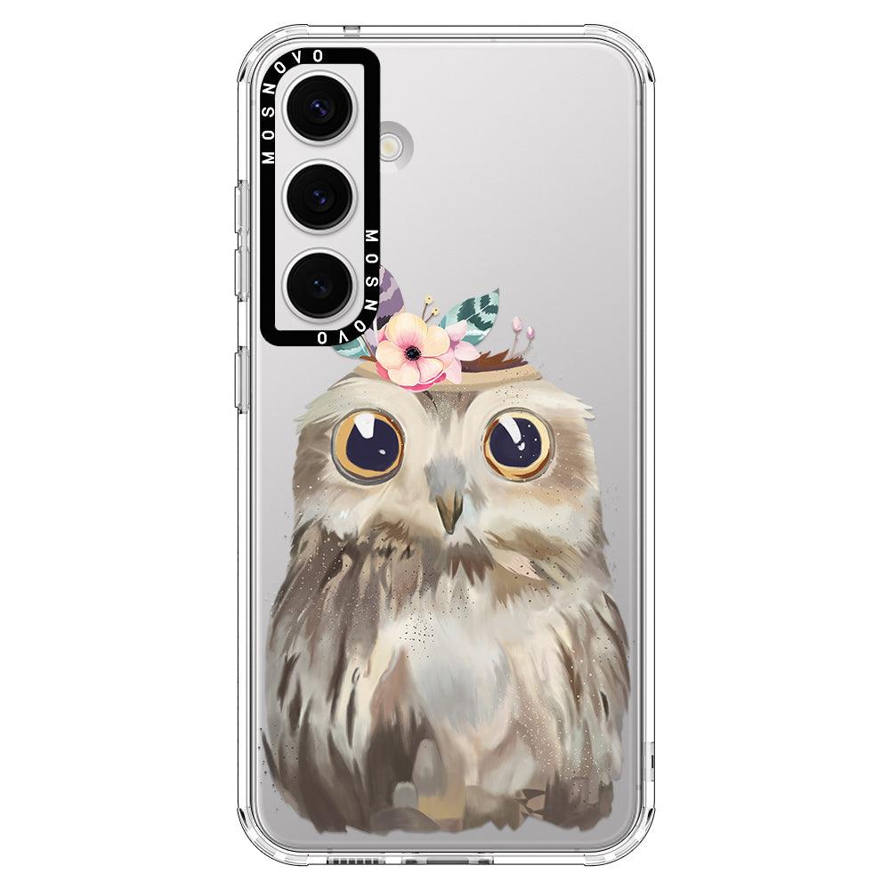 Cute Owl Phone Case - Samsung Galaxy S24 Plus Case - MOSNOVO