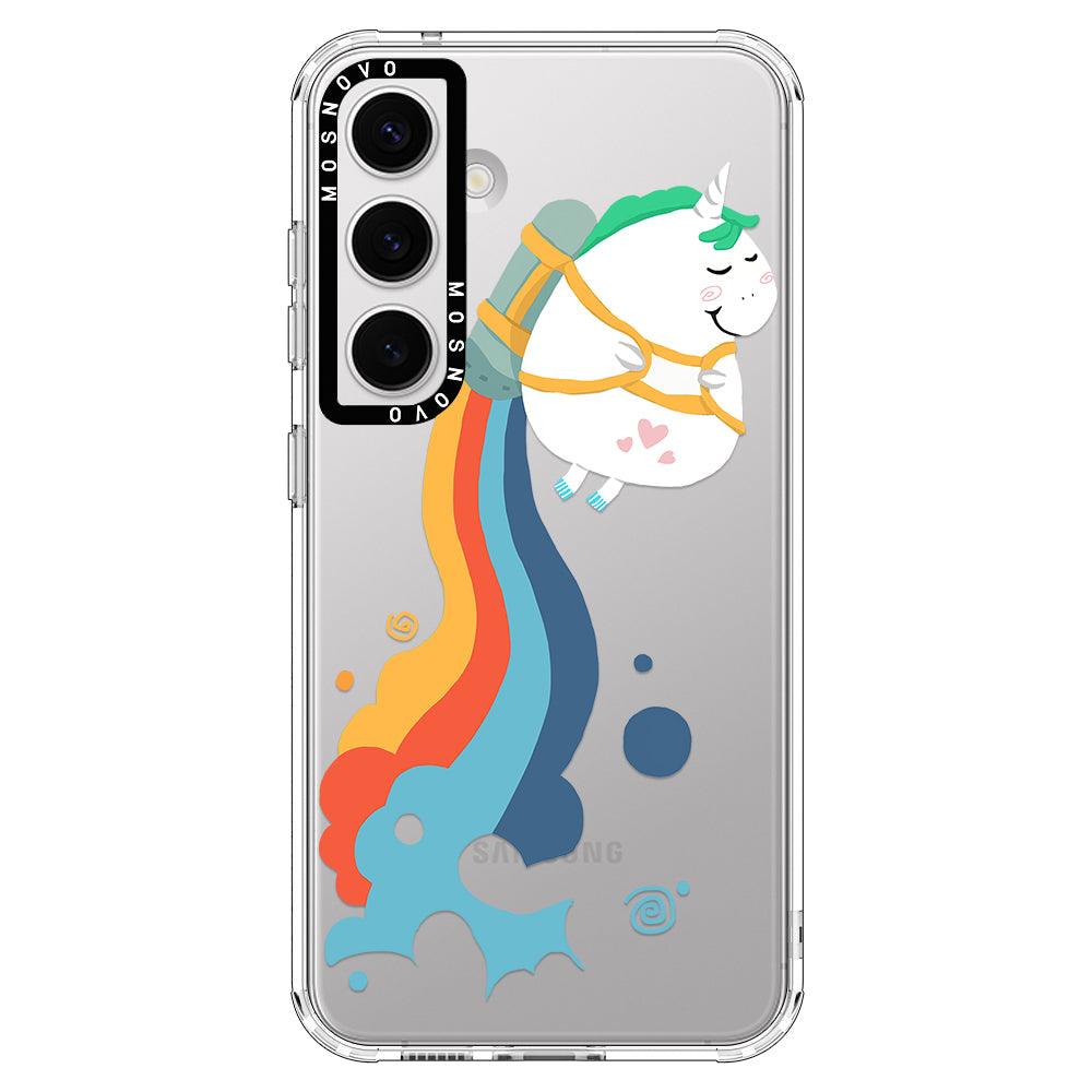 Rainbow Unicorn Phone Case - Samsung Galaxy S24 Case - MOSNOVO