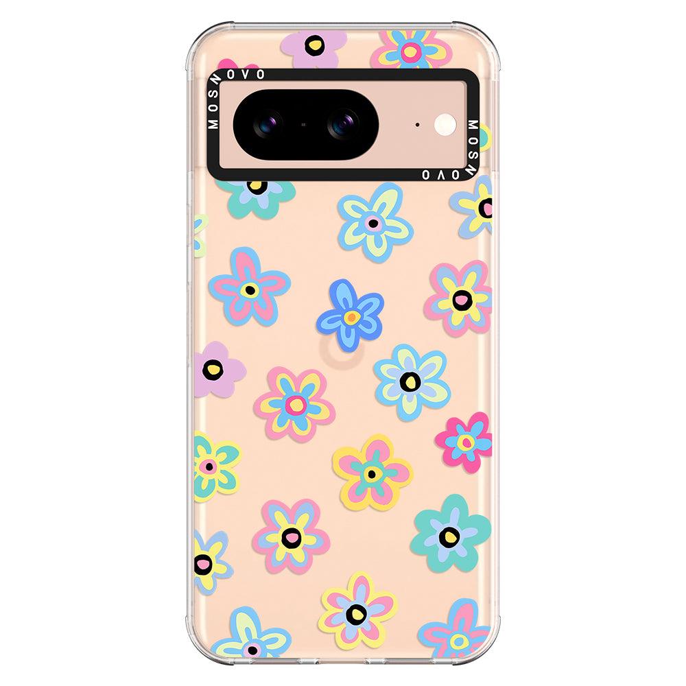 Groovy Flower Phone Case - Google Pixel 8 Case - MOSNOVO