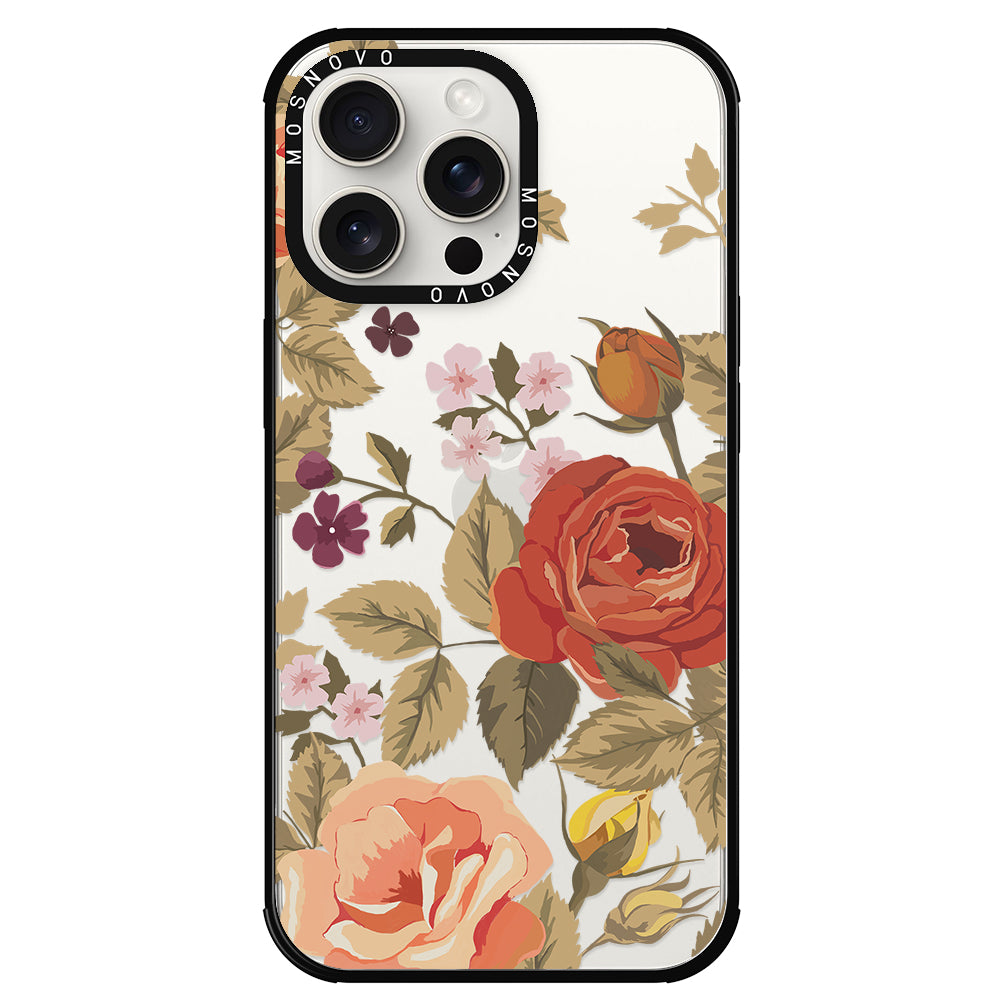 Vintage Roses Phone Case - iPhone 15 Pro Max Case - MOSNOVO