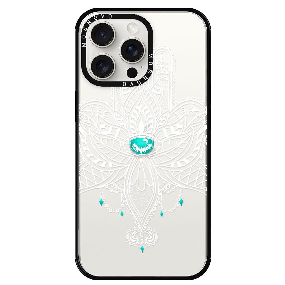 Hamsa Hand Phone Case - iPhone 15 Pro Max Case - MOSNOVO