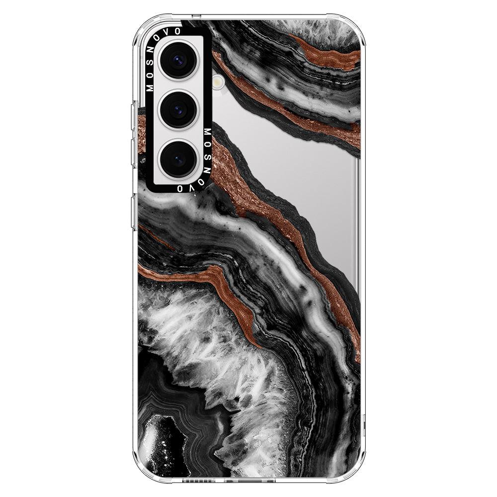 Black Agate Phone Case - Samsung Galaxy S24 Plus Case - MOSNOVO