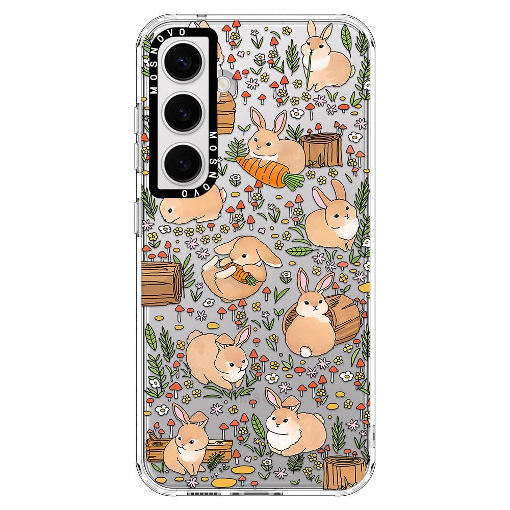 Bunny Garden Phone Case - Samsung Galaxy S24 Case - MOSNOVO