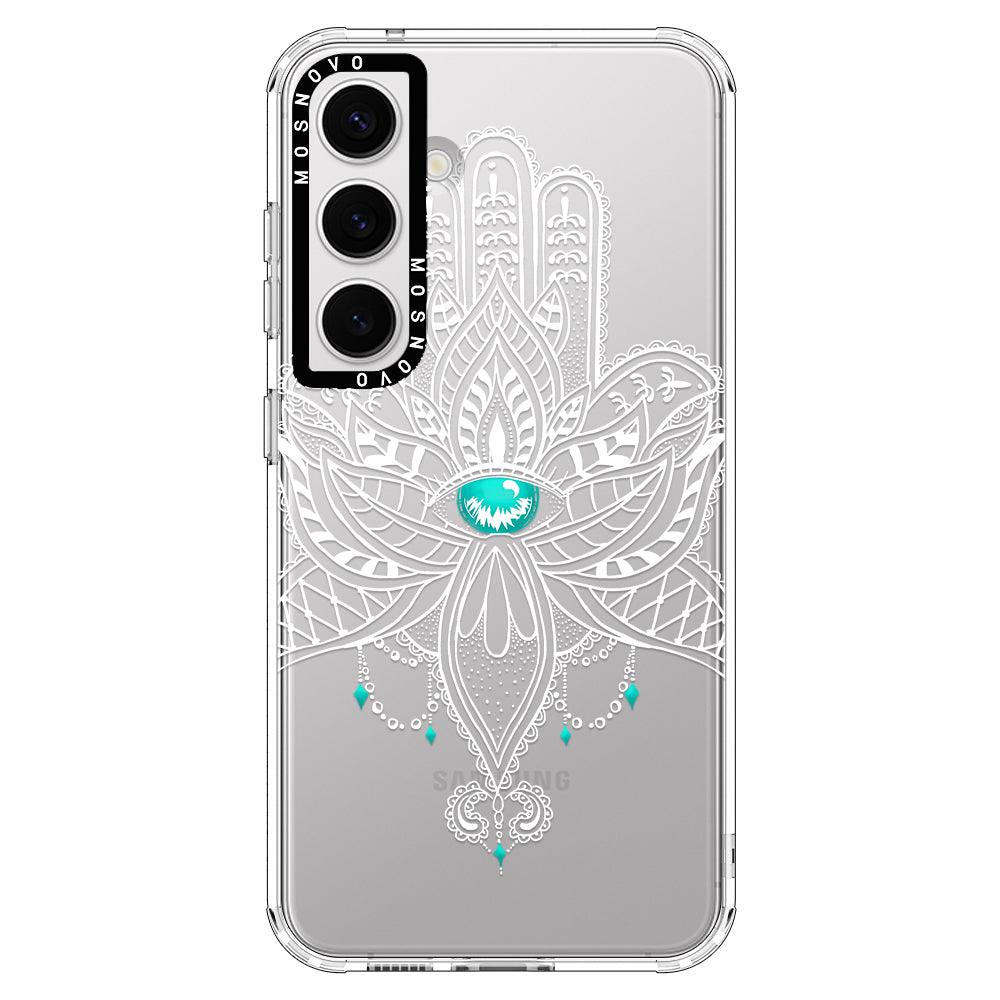 Hamsa Hand Phone Case - Samsung Galaxy S24 Plus Case - MOSNOVO