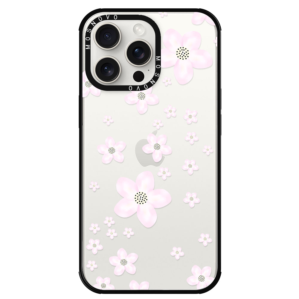 Pink Cherry Blossom Phone Case - iPhone 15 Pro Max Case - MOSNOVO