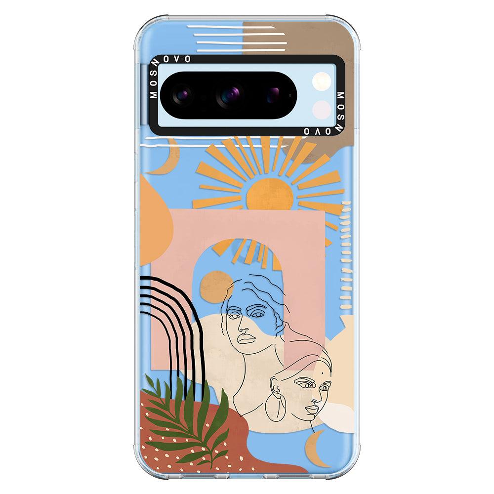 Modern Collage Art Phone Case - Google Pixel 8 Pro Case - MOSNOVO