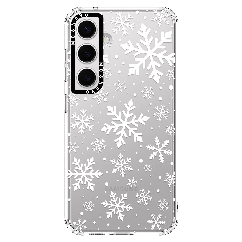 Snowflake Phone Case - Samsung Galaxy S24 Case - MOSNOVO