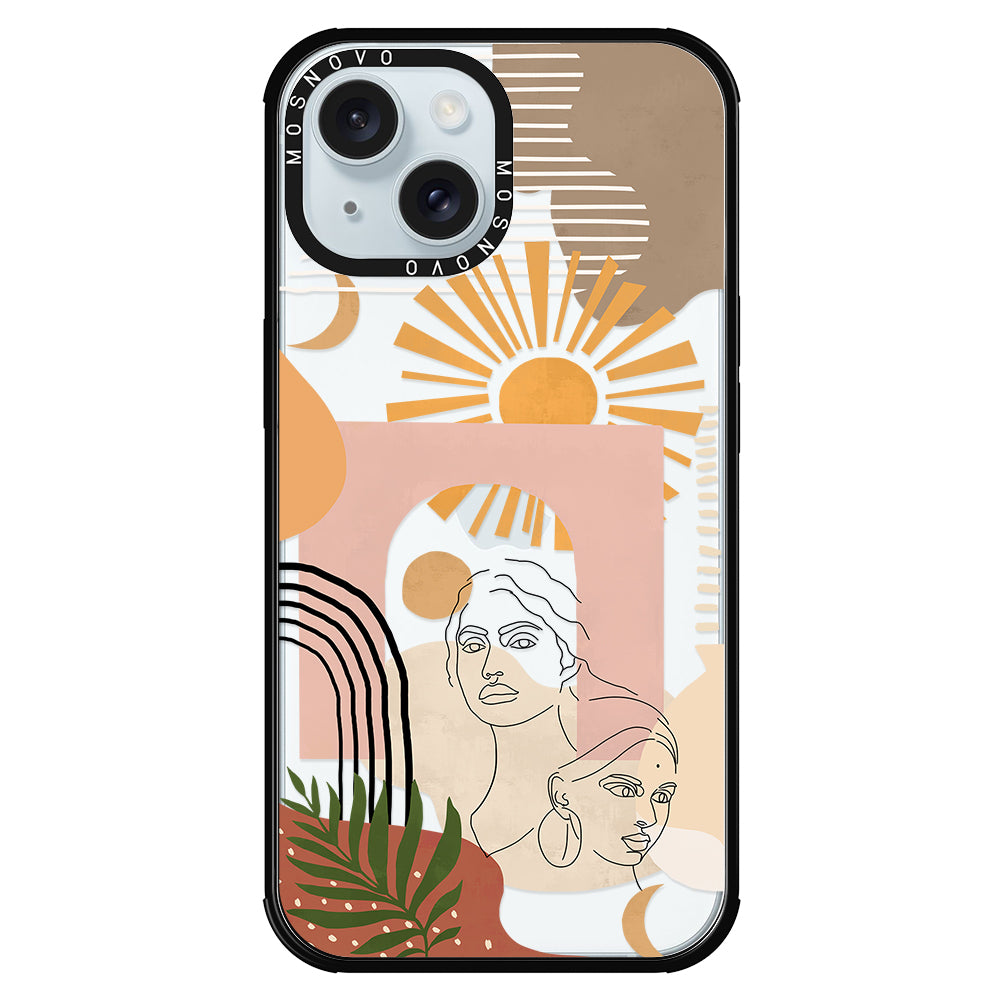 Modern Collage Art Phone Case - iPhone 15 Case - MOSNOVO