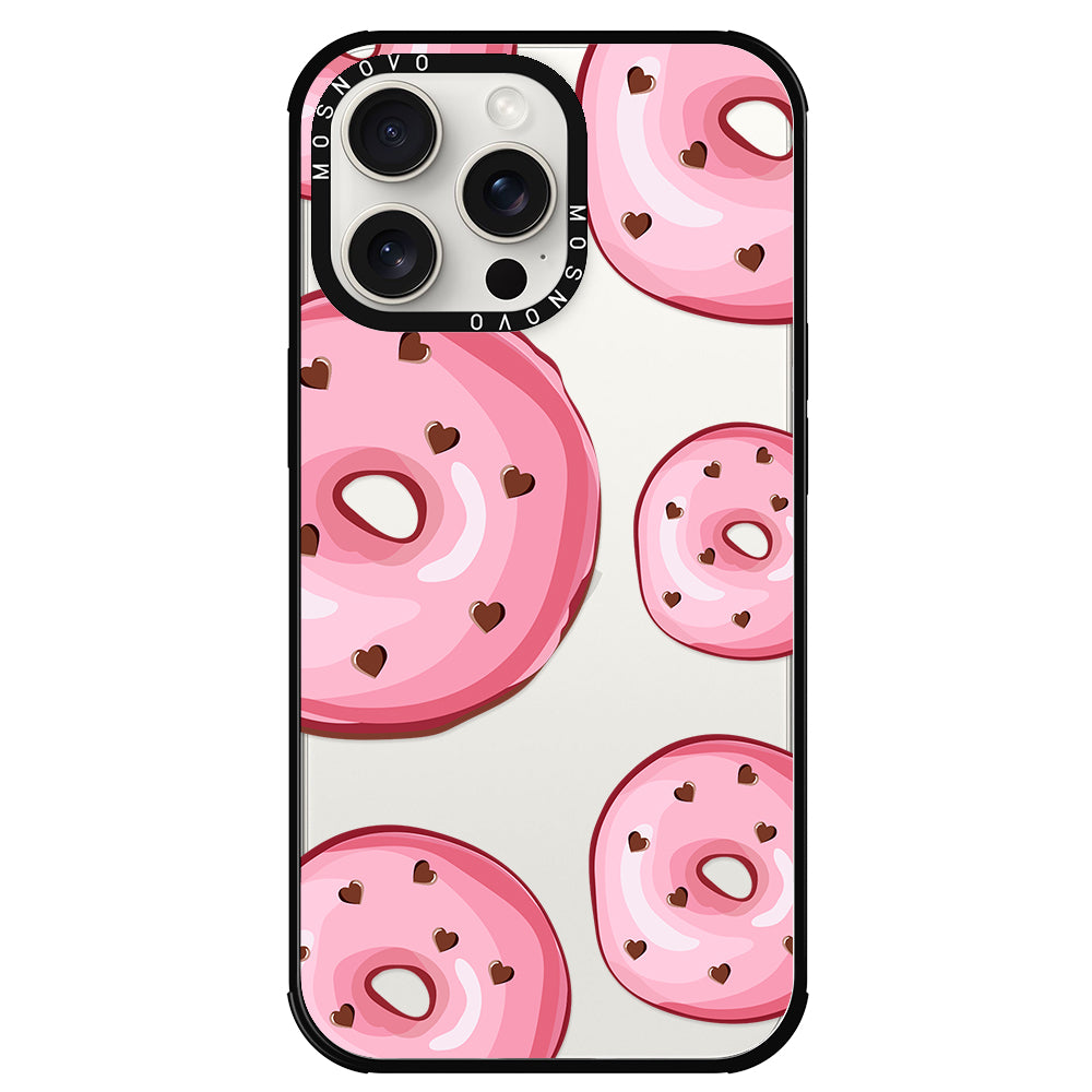 Pink Donuts Phone Case - iPhone 15 Pro Max Case - MOSNOVO