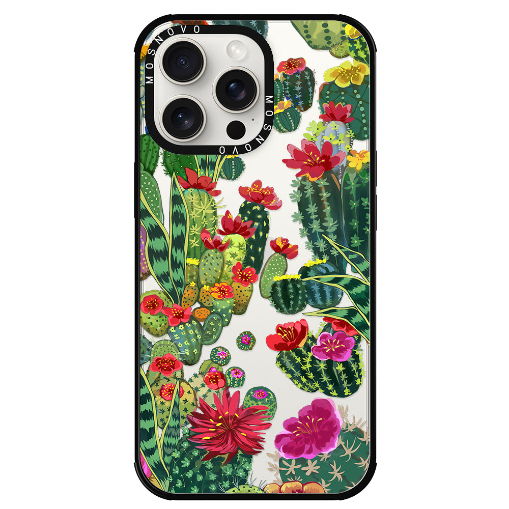 Cactus Garden Phone Case - iPhone 15 Pro Max Case - MOSNOVO