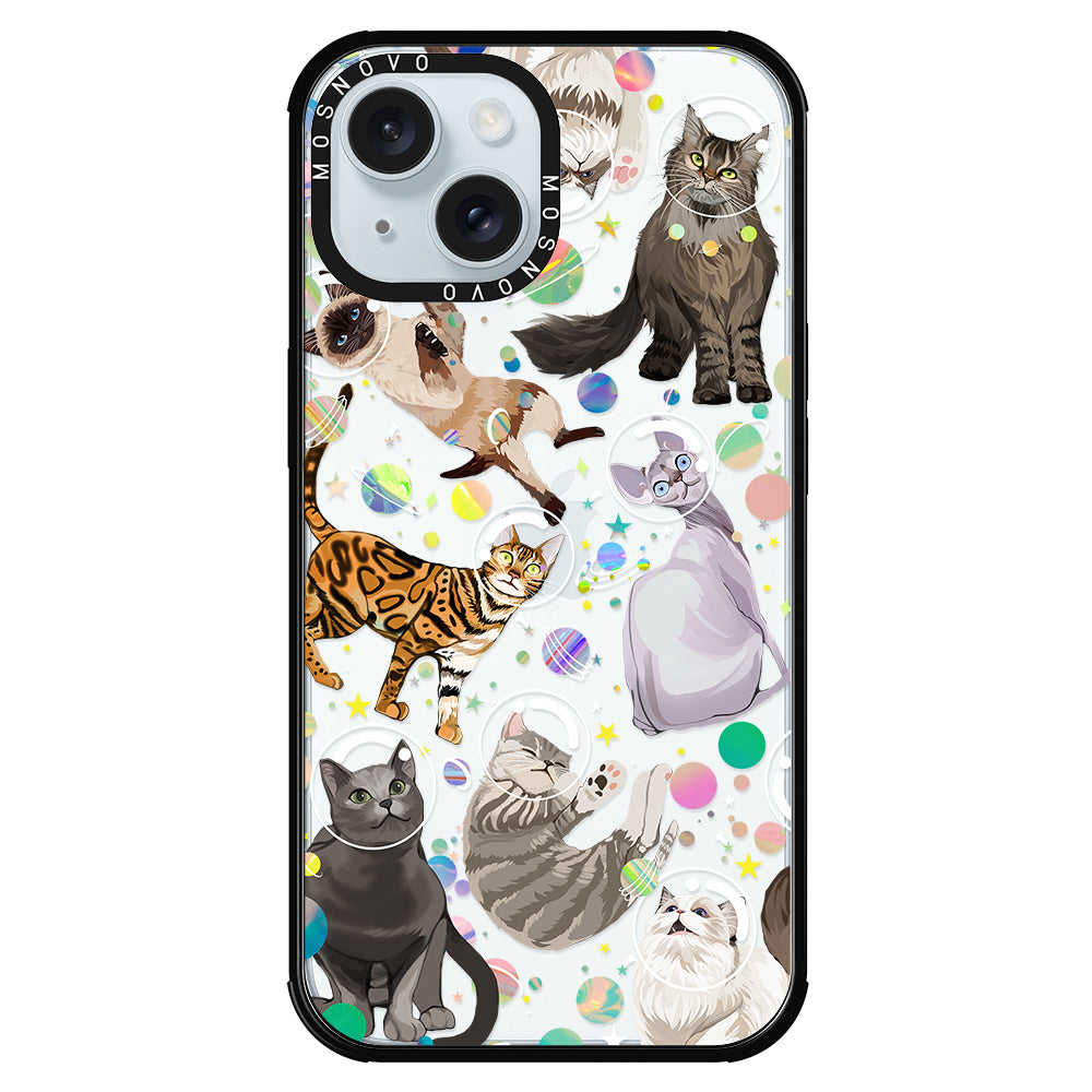 Space Cat Phone Case - iPhone 15 Case - MOSNOVO