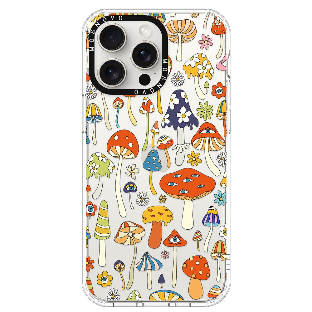 Mushroom Art Phone Case - iPhone 15 Pro Max Case - MOSNOVO