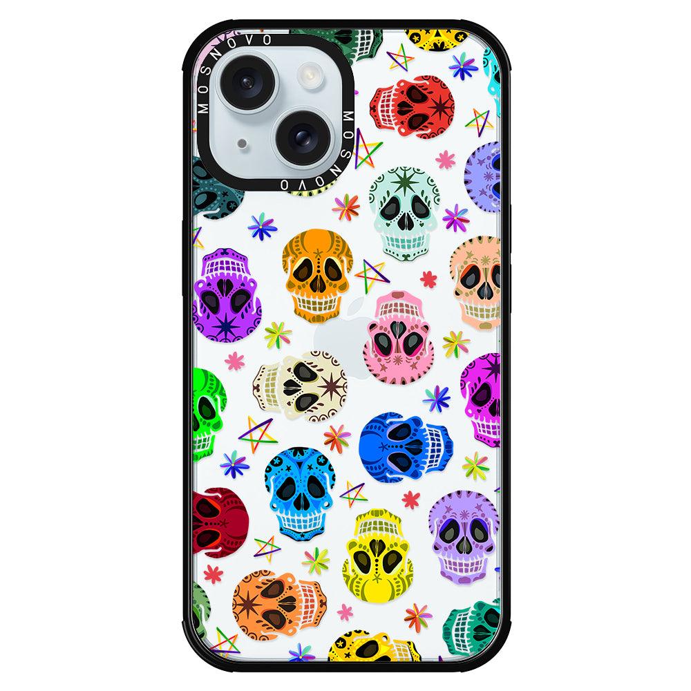 Skull Phone Case - iPhone 15 Case - MOSNOVO