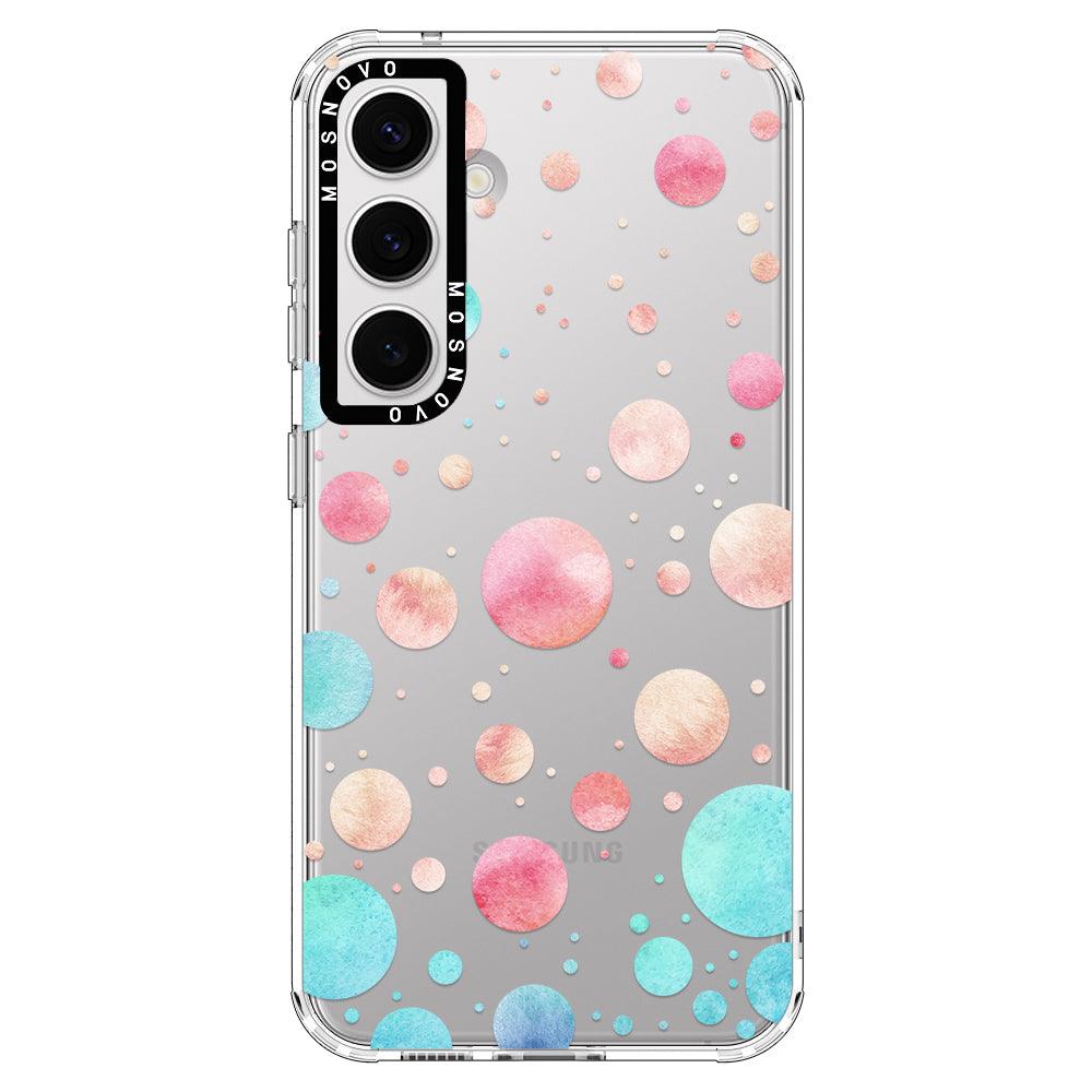 Watercolor Polka Dot Phone Case - Samsung Galaxy S24 Case - MOSNOVO