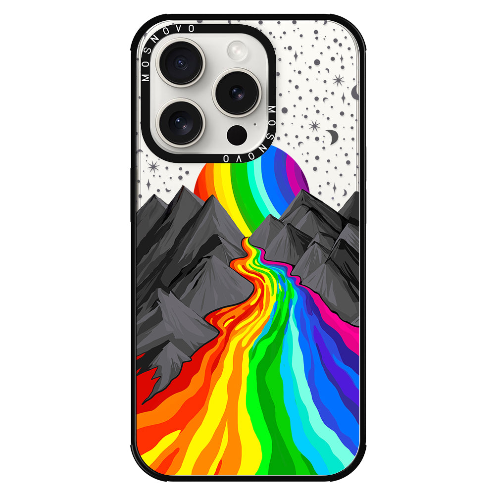 Rainbow Landscape Phone Case - iPhone 15 Pro Case - MOSNOVO