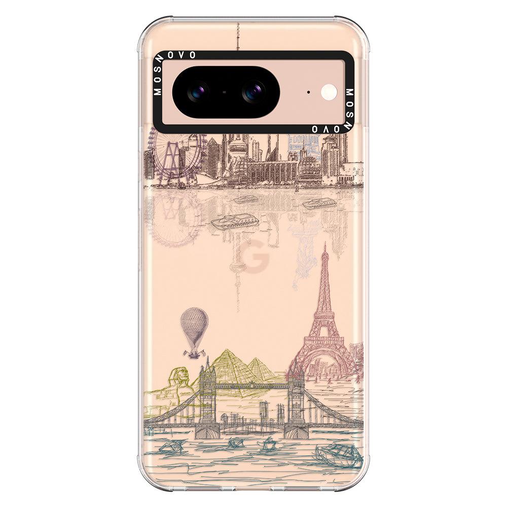 The World City Phone Case - Google Pixel 8 Case - MOSNOVO