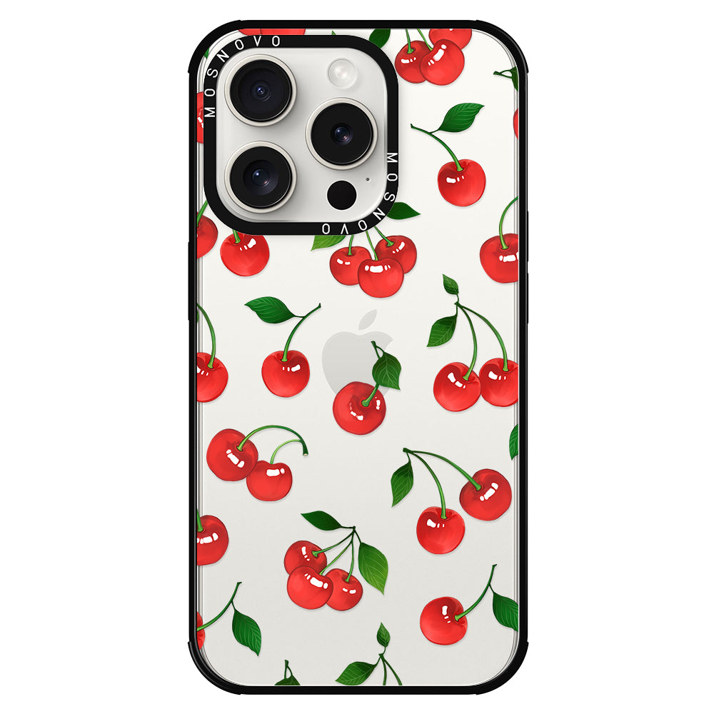 Poppy Cherry Phone Case - iPhone 15 Pro Case - MOSNOVO