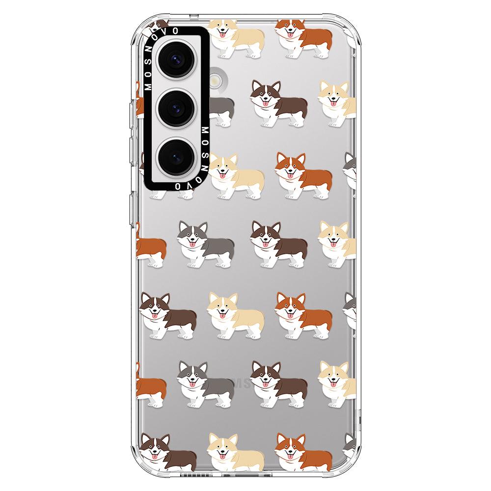 Adorable Corgi Phone Case - Samsung Galaxy S24 Case - MOSNOVO