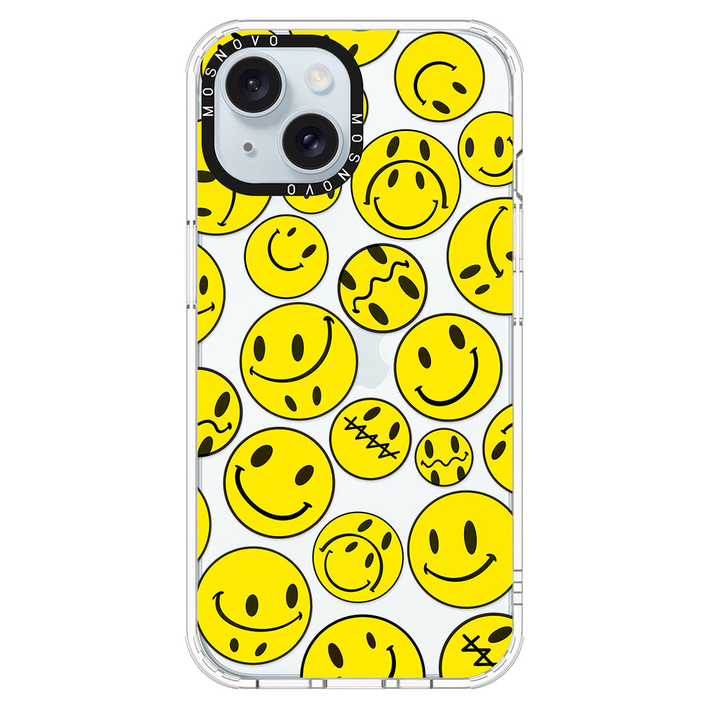 Smiley Face Phone Case - iPhone 15 Case - MOSNOVO