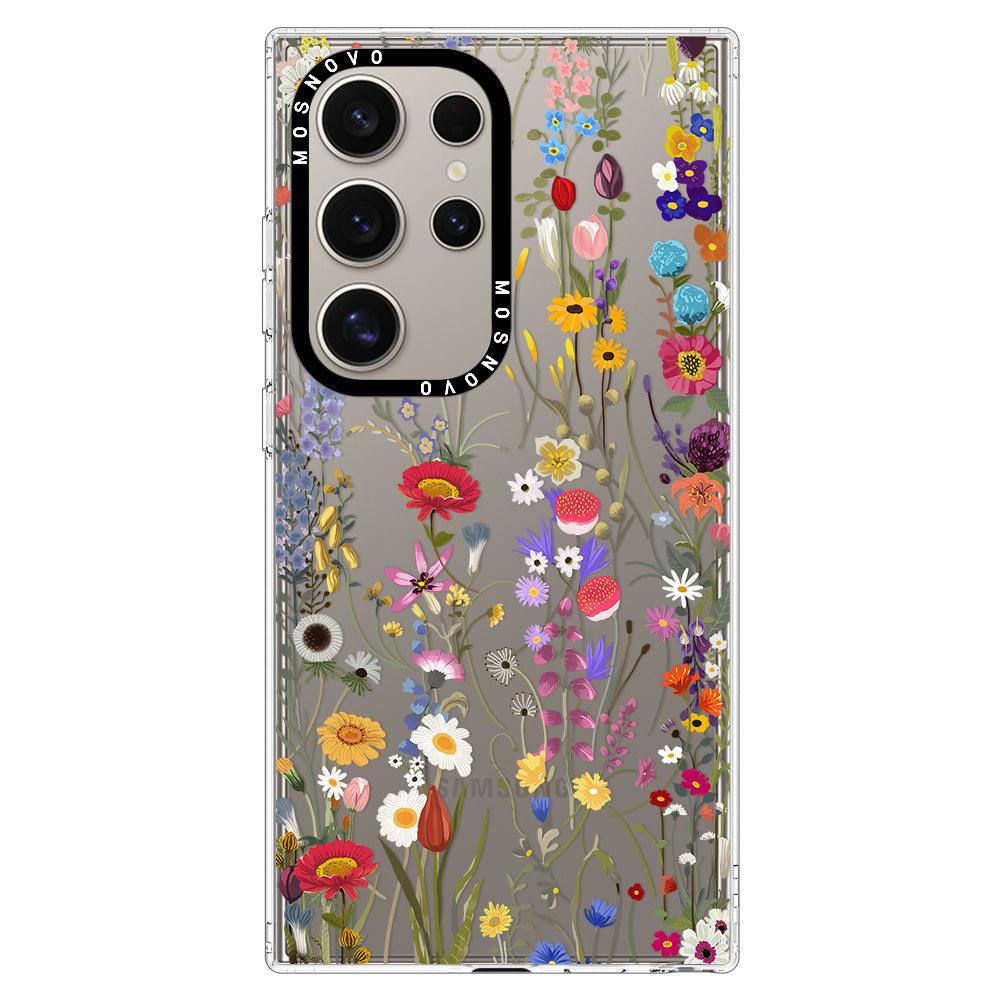 Wildflower Meadow Phone Case - Samsung Galaxy S24 Ultra Case - MOSNOVO