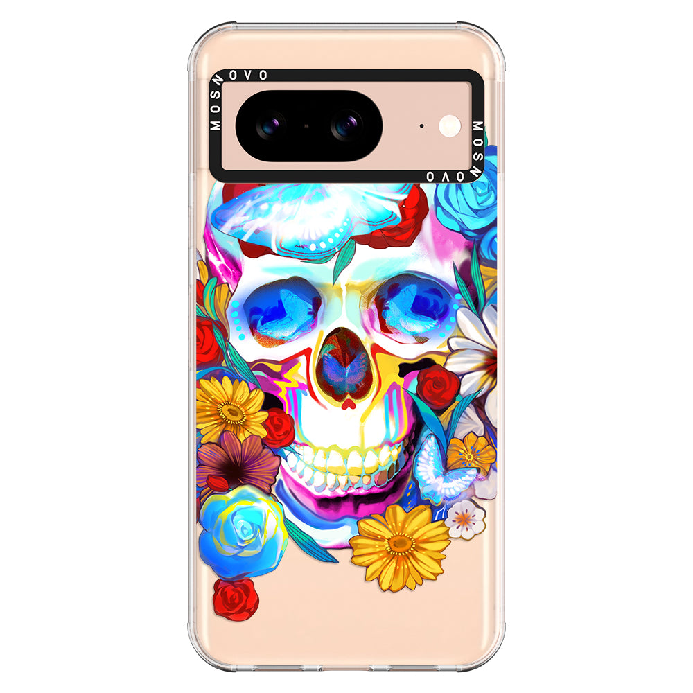 Neon Skull Phone Case - Google Pixel 8 Case - MOSNOVO